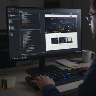 developer at work